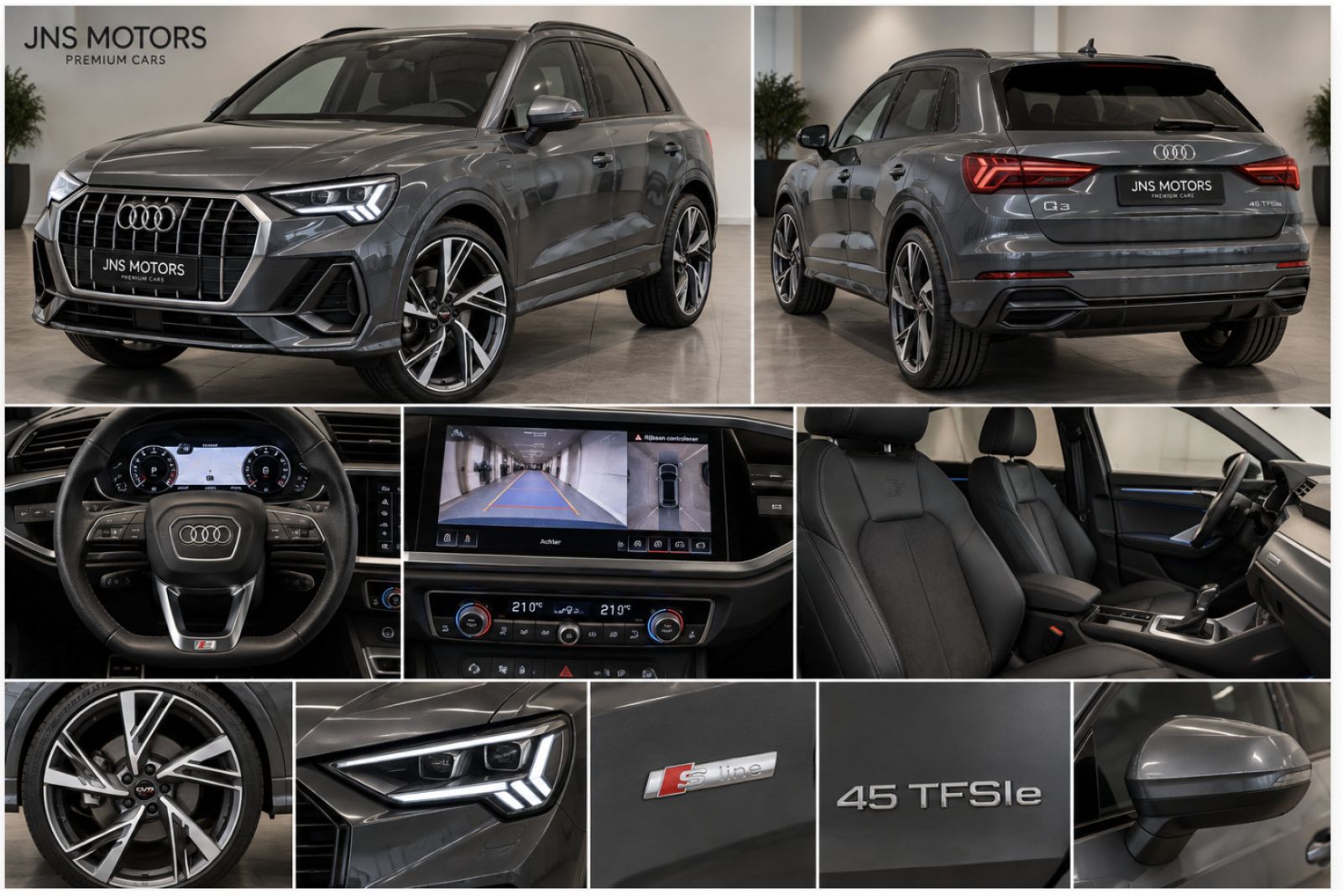 JNS Motors | AUDI Q3 45 TFSI e S LINE | 245 PK | 15.188 KM | 360° | SIDE ASSIST | BTW